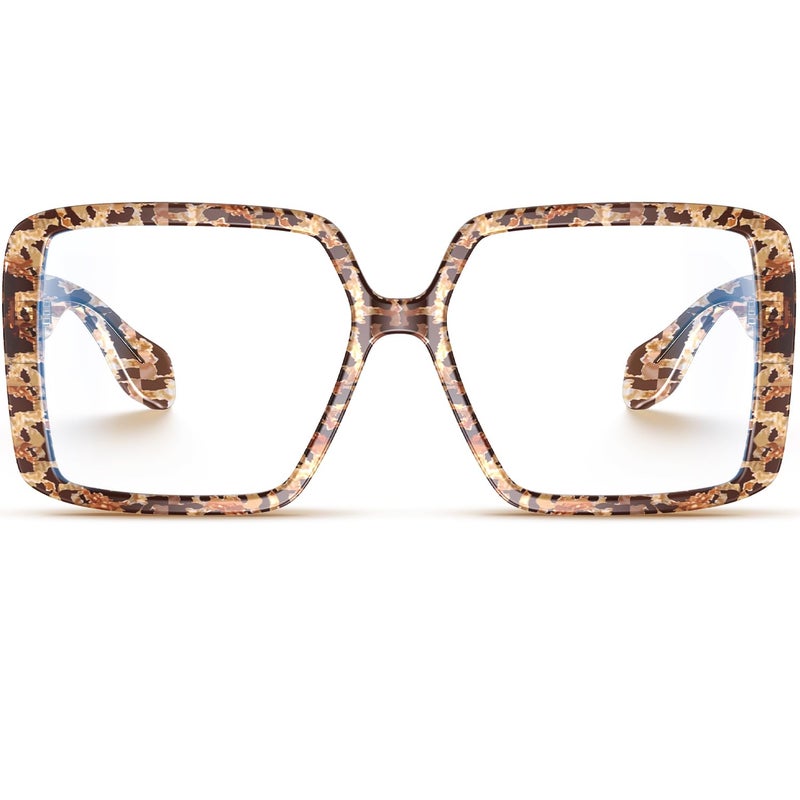VISOONE Oversized TR90 Blue Light Blocking Glasses Fashion Accessories Non Prescription for Women Harvard